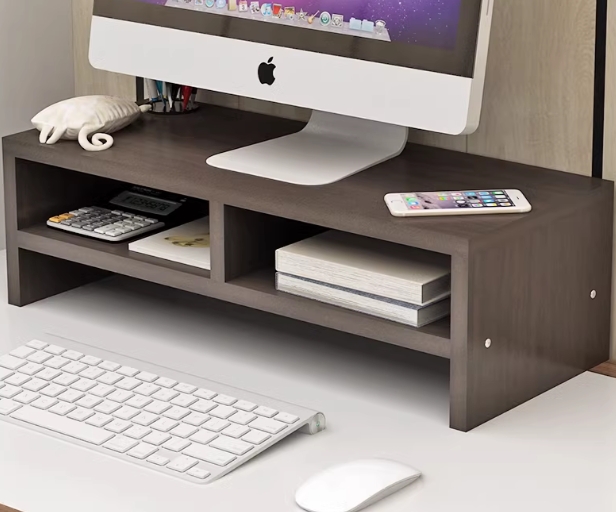 電腦顯示器屏增高架底座桌面鍵盤整理收納置物架托盤…