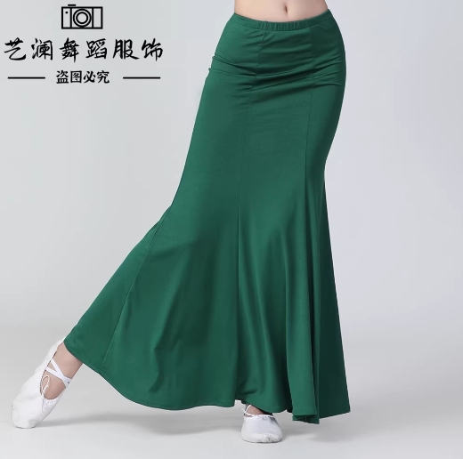 傣族舞蹈服女演出服練功舞裙